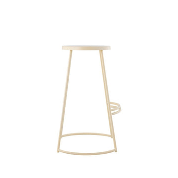 Hula 28.75" Modern Designer Iron Curved Backless Bar Stool